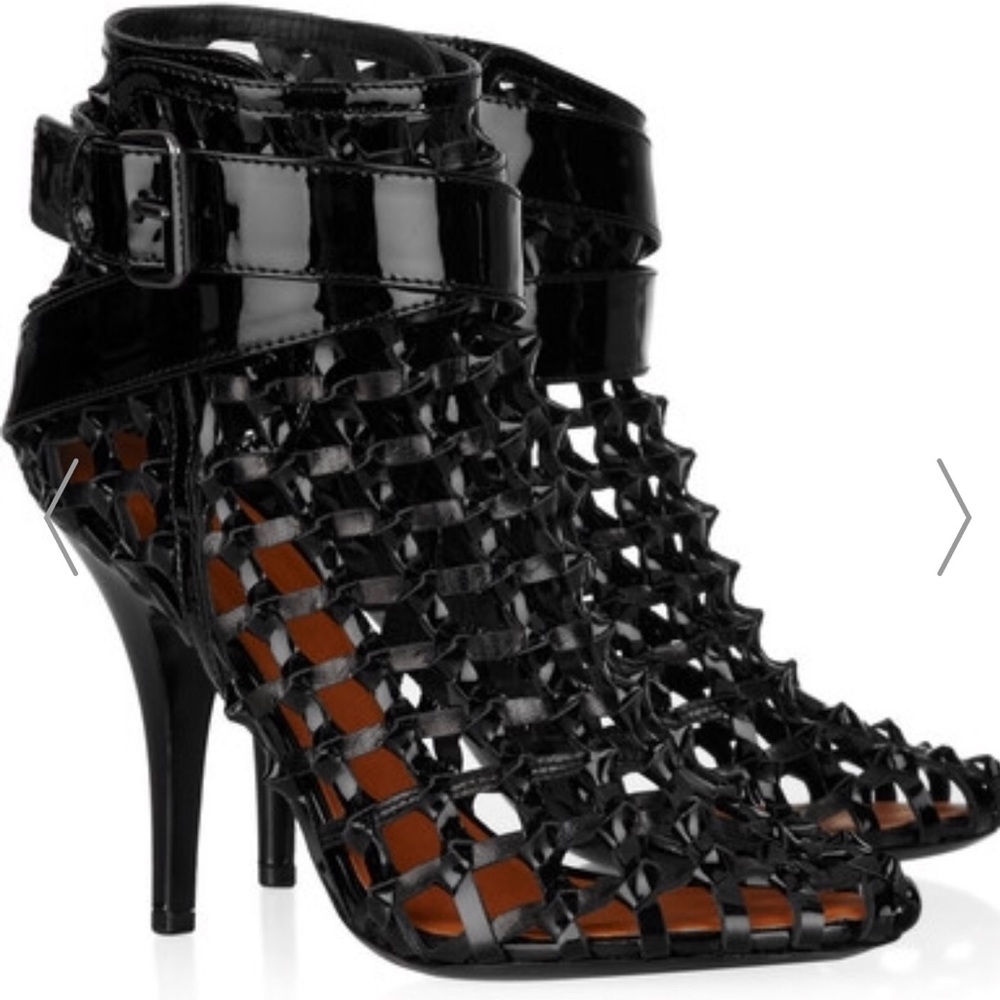 Givenchy Patent Leather Cage Bootie